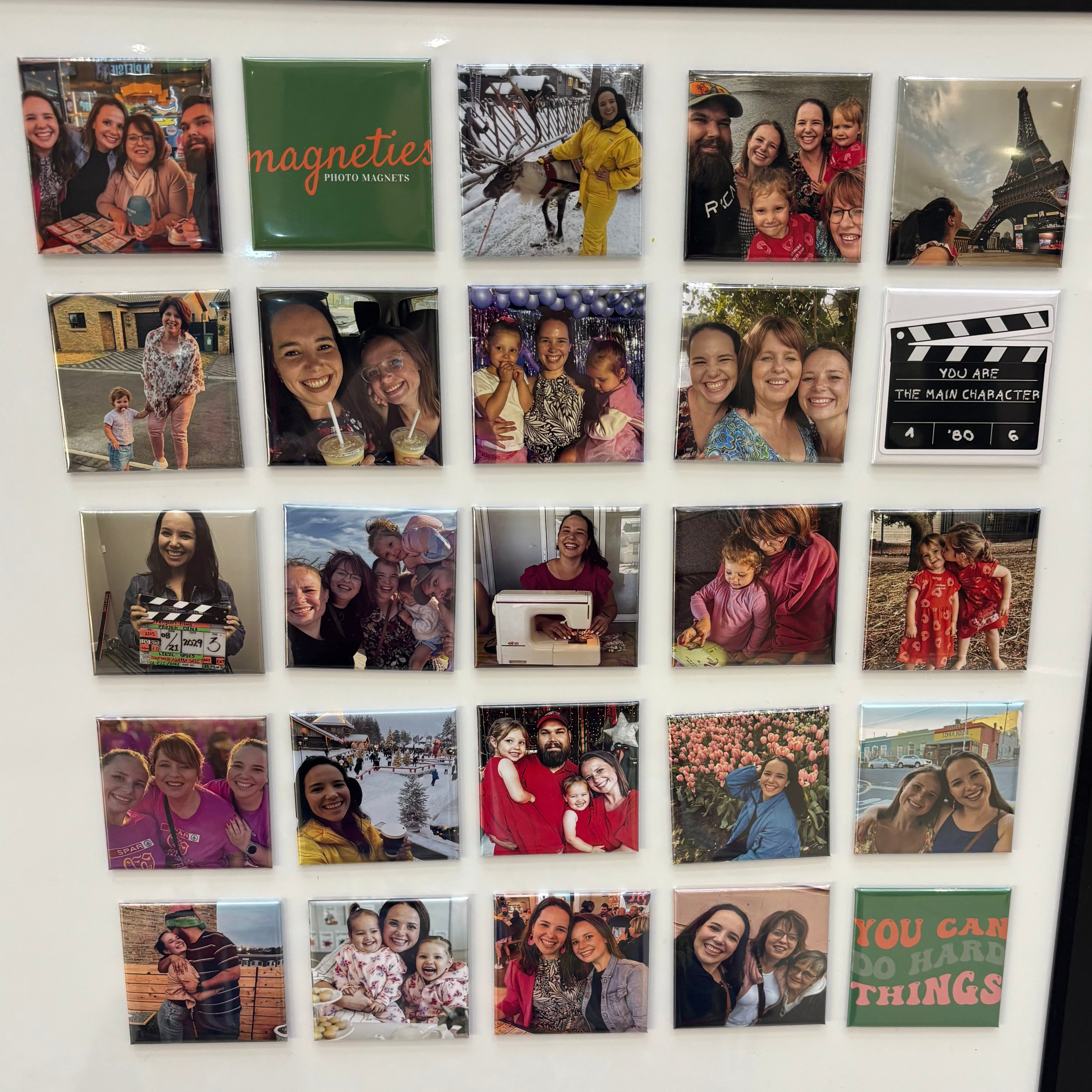Set of 25 custom photo magnets